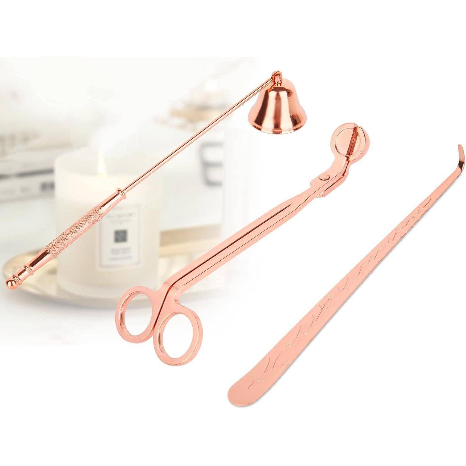 Dochtschere Kerzenlöscher Rosé Gold Kerzenlöscher Set