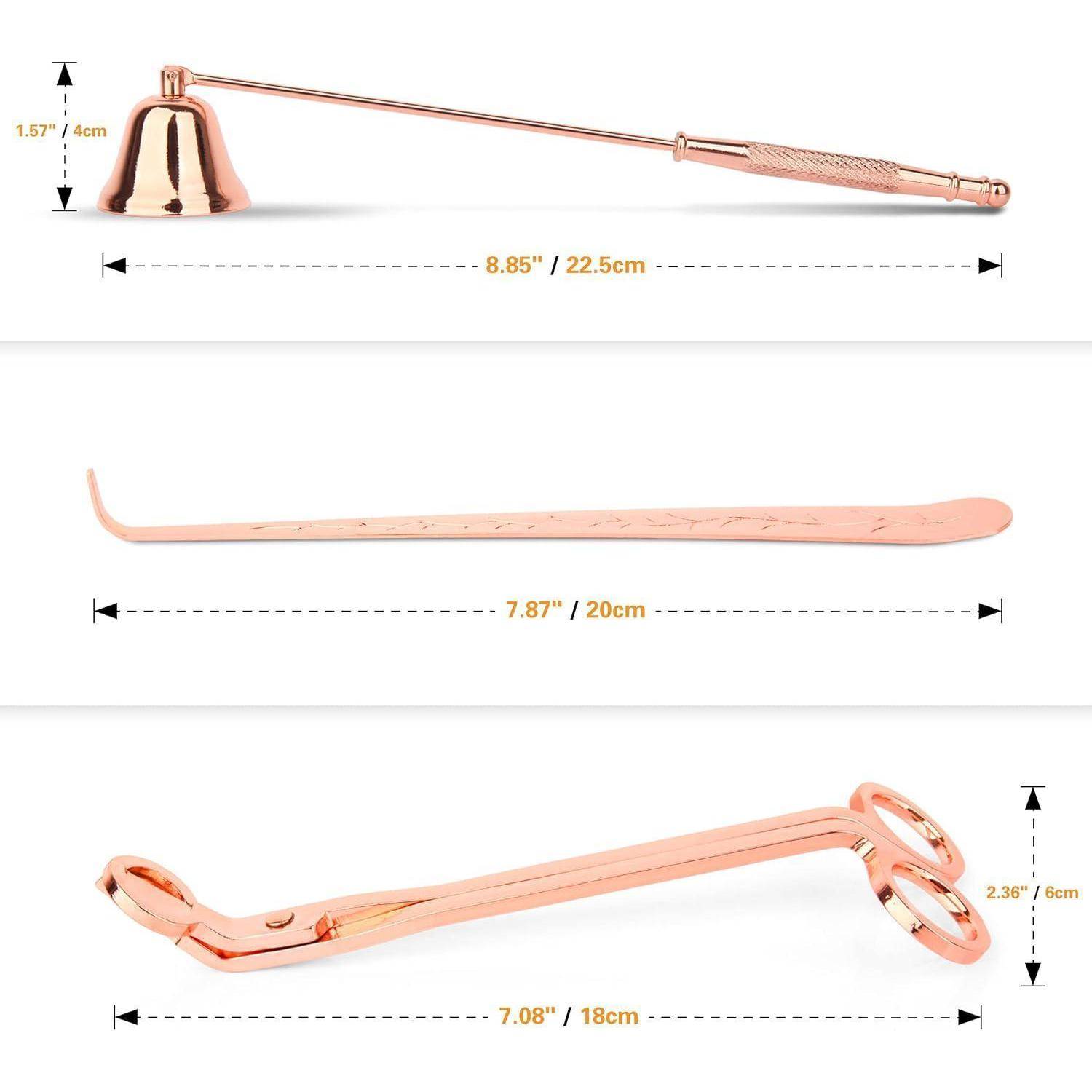 Dochtschere Kerzenlöscher Rosé Gold Kerzenlöscher Set