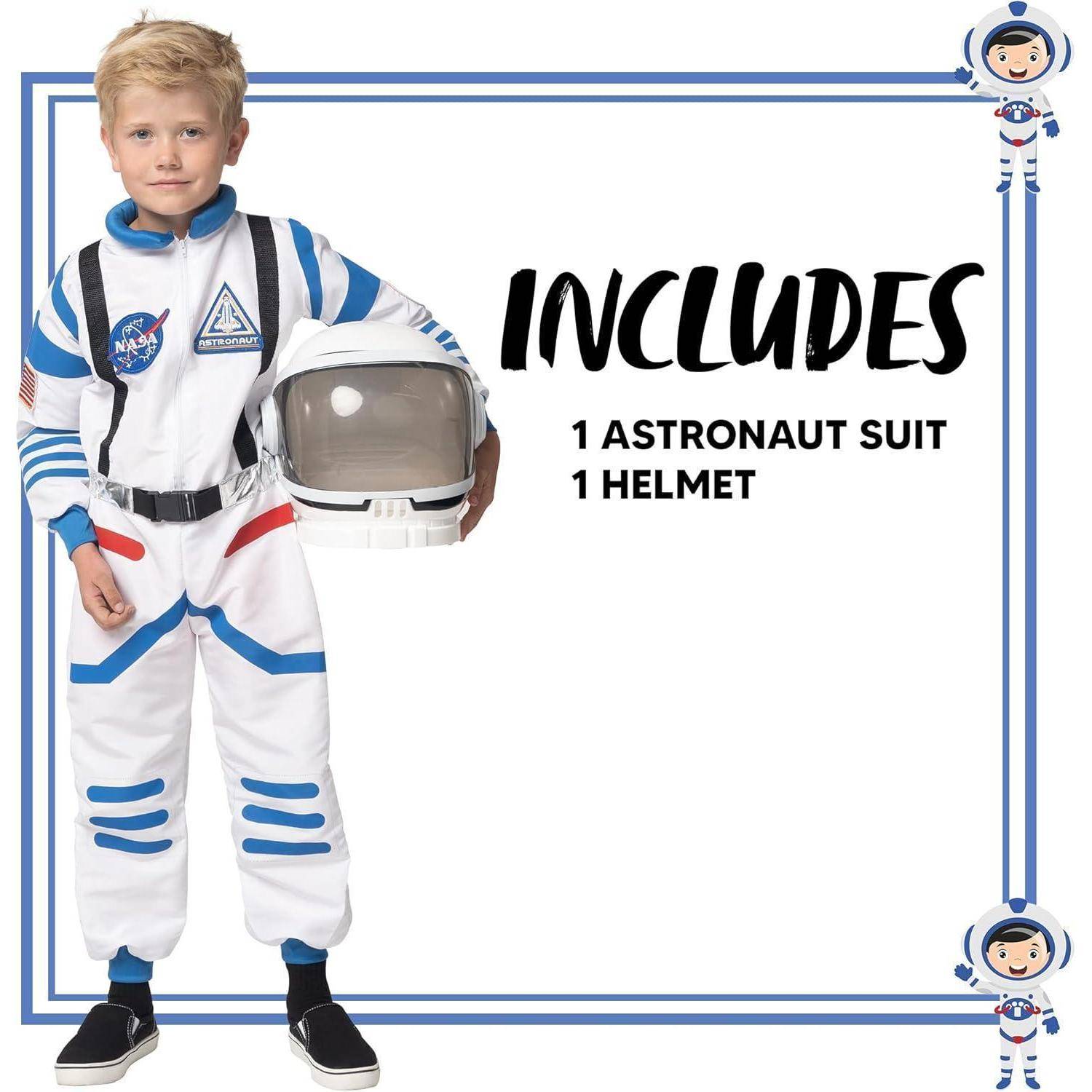 Spooktacular Creations Halloween Astronaut Kind Kostüm Weiß NASA