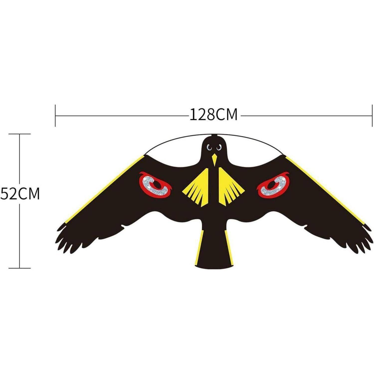Vogelschreck Flugdrachen Garten 0.0 Meter Schwarz-Nein Stange