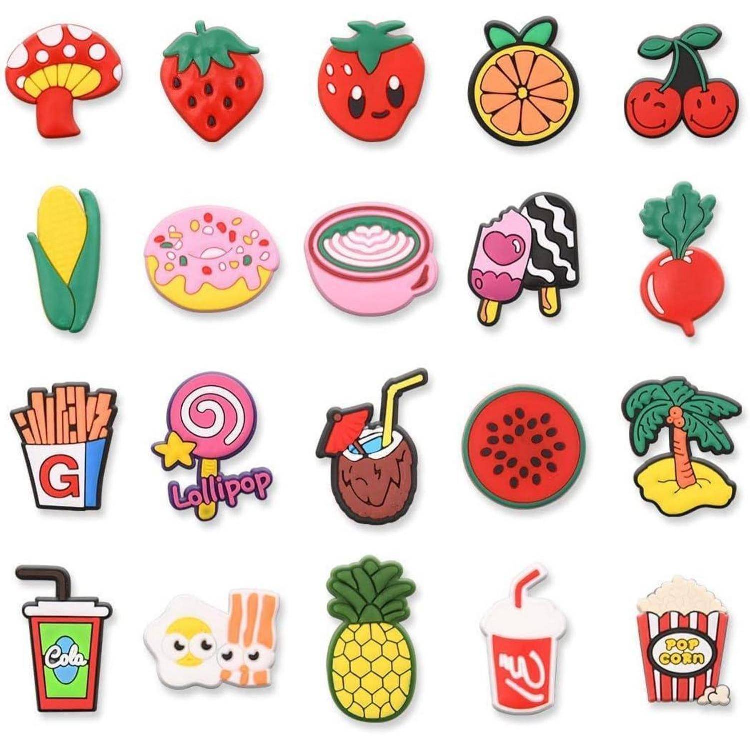Schuhcharms Kinder PVC Cartoon Clogs Random Charms-110 Stück