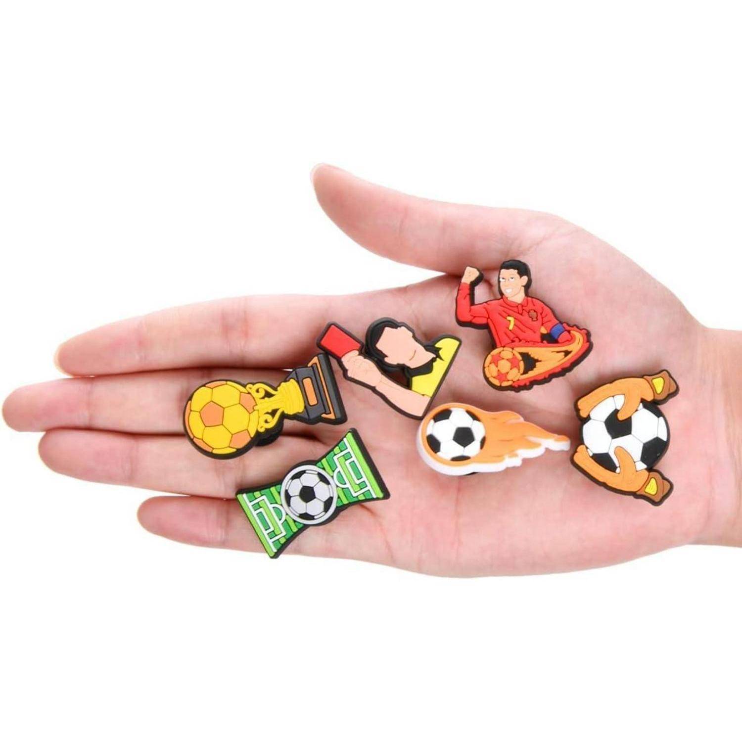 Schuh Charms PVC Clogs Armband Kleinkinder Mädchen Fußball 18 Stück