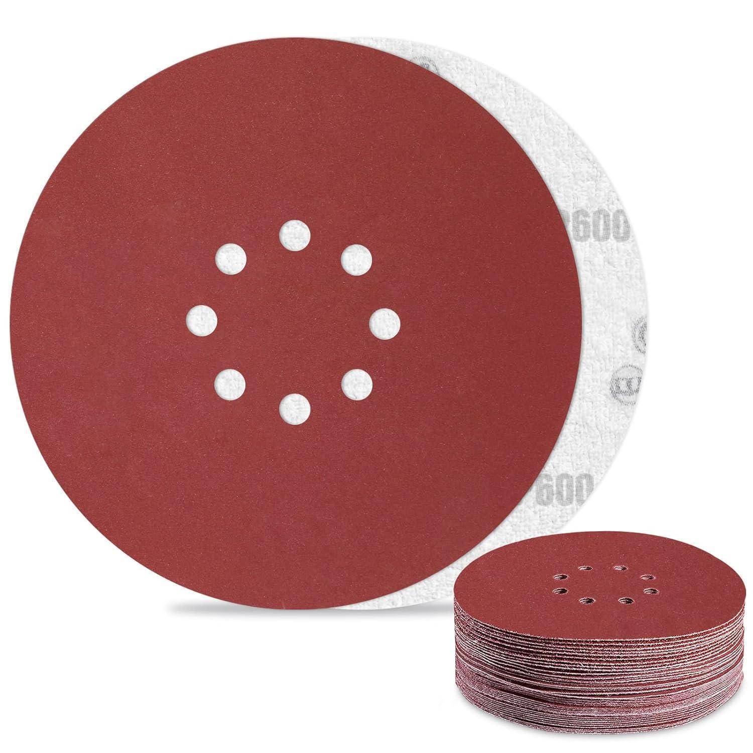 Schleifpapier 225 mm Klett 600 Körnung 30 Stück 8 Loch P600 30PCS