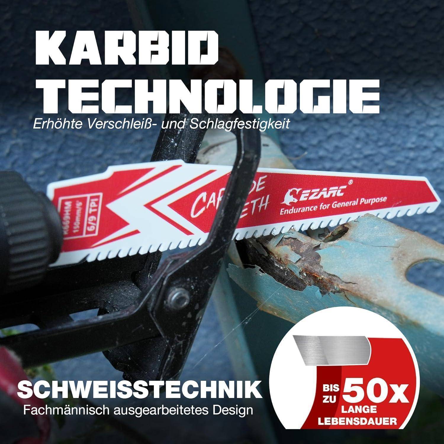 Eine Sägeblatt mit der Beschriftung 