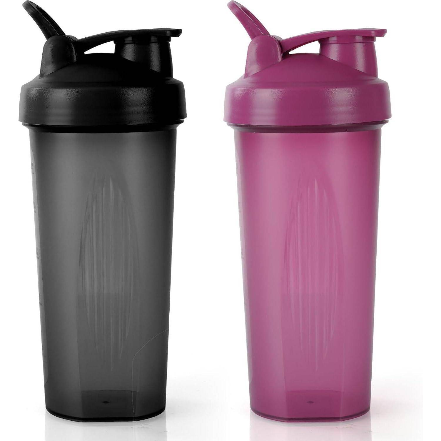 Proteinshaker 600ml Messskala BPAfrei 600ml Handhaben: Schwarz+lila
