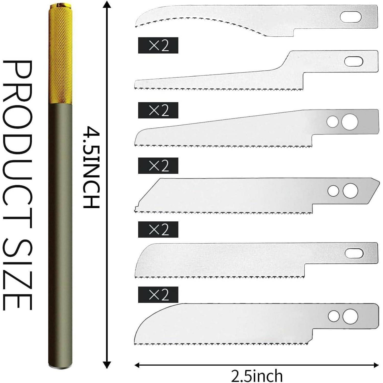 Handsäge Mini 6teilig Modelliermesser Heimwerker Werkzeugset Version 3