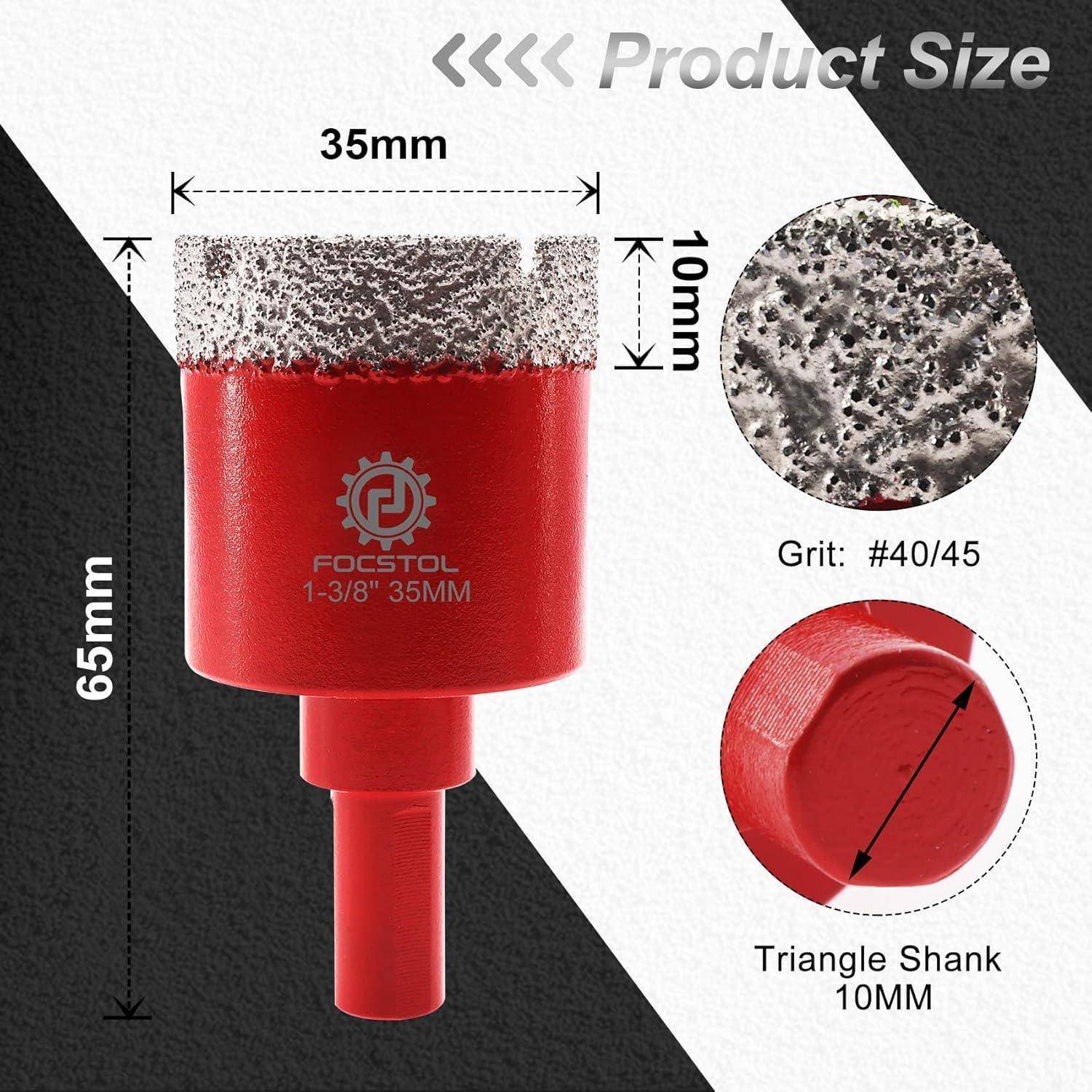 Fliesenbohrer Diamant Lochsäge Keramik Granit Marmor 35mm