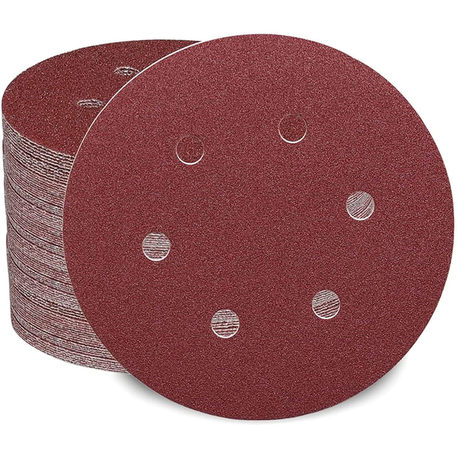 Schleifscheiben Set 100er 150mm 6 Loch Schleifpapier Klett