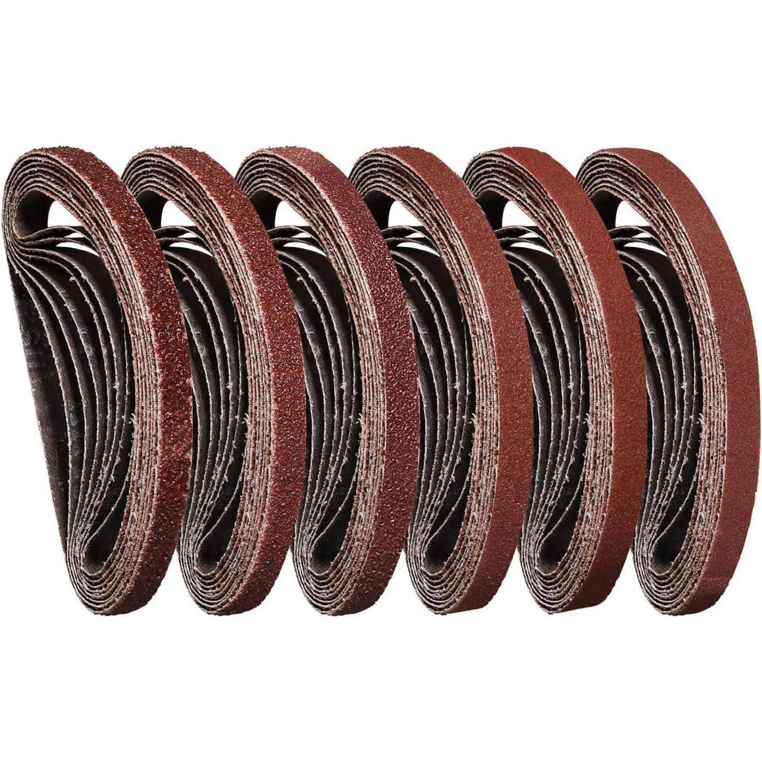 Schleifbänder 30 Korn 40 60 80 120 180 240 Powerfeile 10 X 330 mm