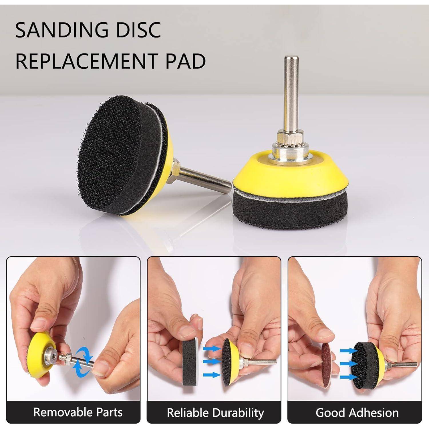 Klettpad 2 Zoll Schleifscheiben Schaumstoff Roloc Disc Pad Halter