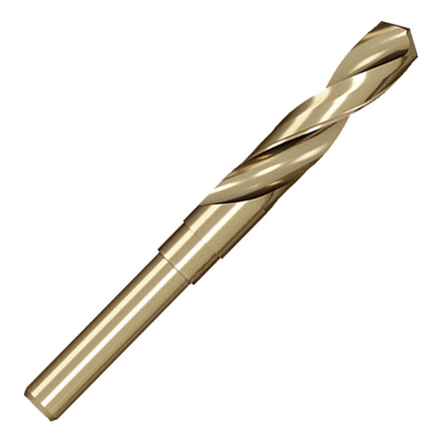 Ein Metallbohrer mit einer Spiralnut zum Durchbohren von Materialien.