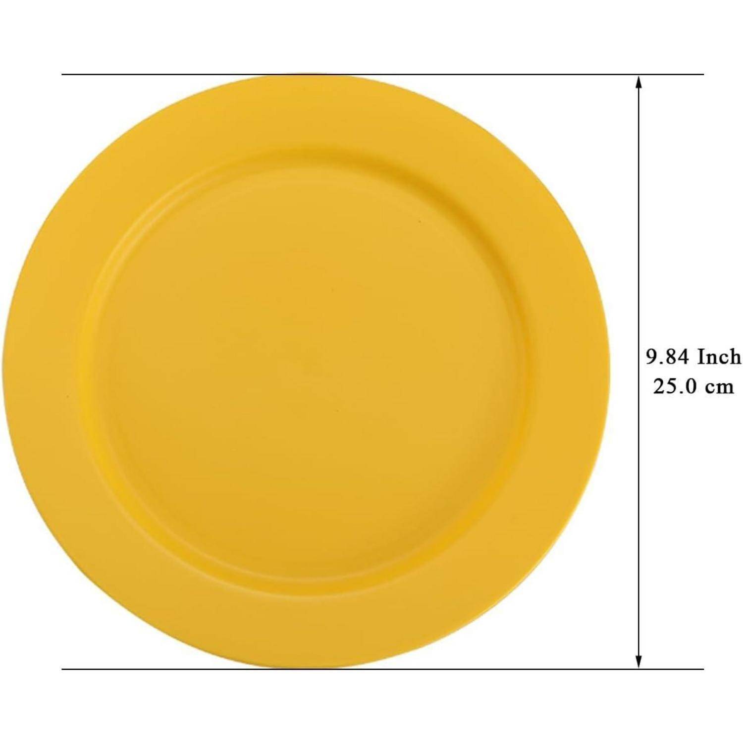 Teller Kunststoff Set 8Stück 25cm Mehrweg Picknick 1. Mutil Farbe