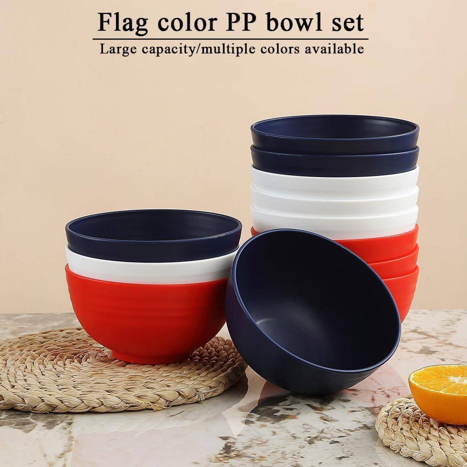 Schüsseln Kunststoff Set 12 Stück 750ml Ramen 5. Fr-farbe