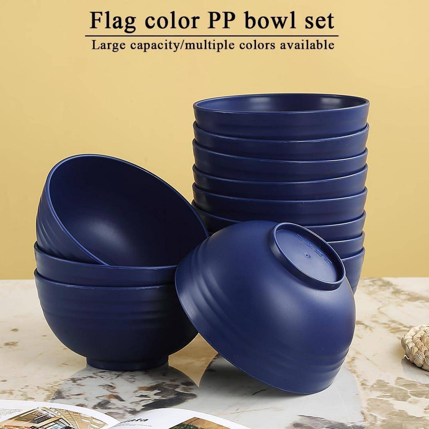 Schalen Kunststoff Set 12 Stück 750ml Mehrweg Plastik 8. Eur Blau