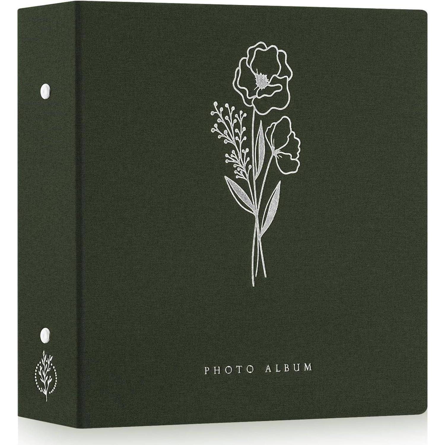 Fotoalbum Einsteckalbum 11x15 Leinen 1000 Taschen Grün