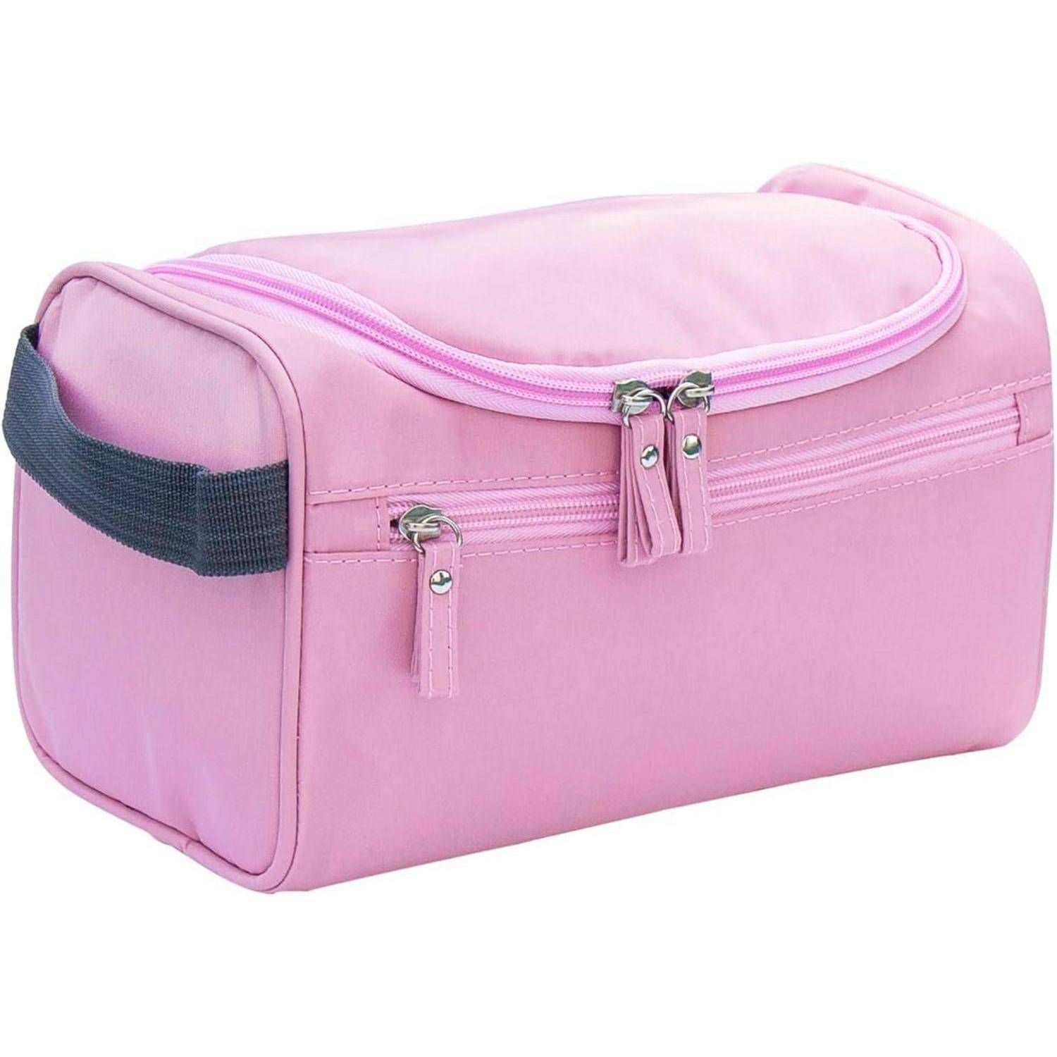 Kulturbeutel Reise Kosmetiktasche Herren Damen Aufhänger Pink
