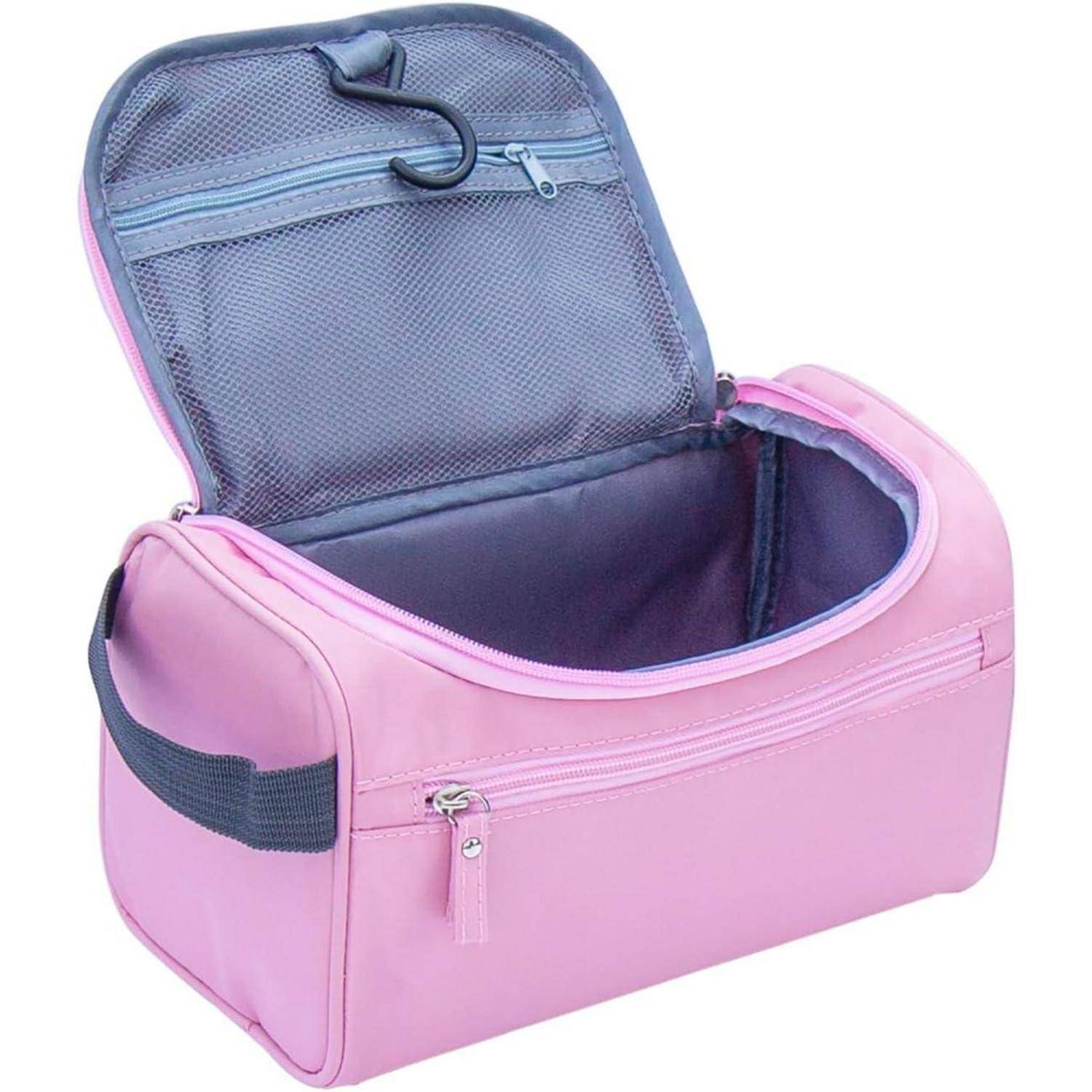 Kulturbeutel Reise Kosmetiktasche Herren Damen Aufhänger Pink