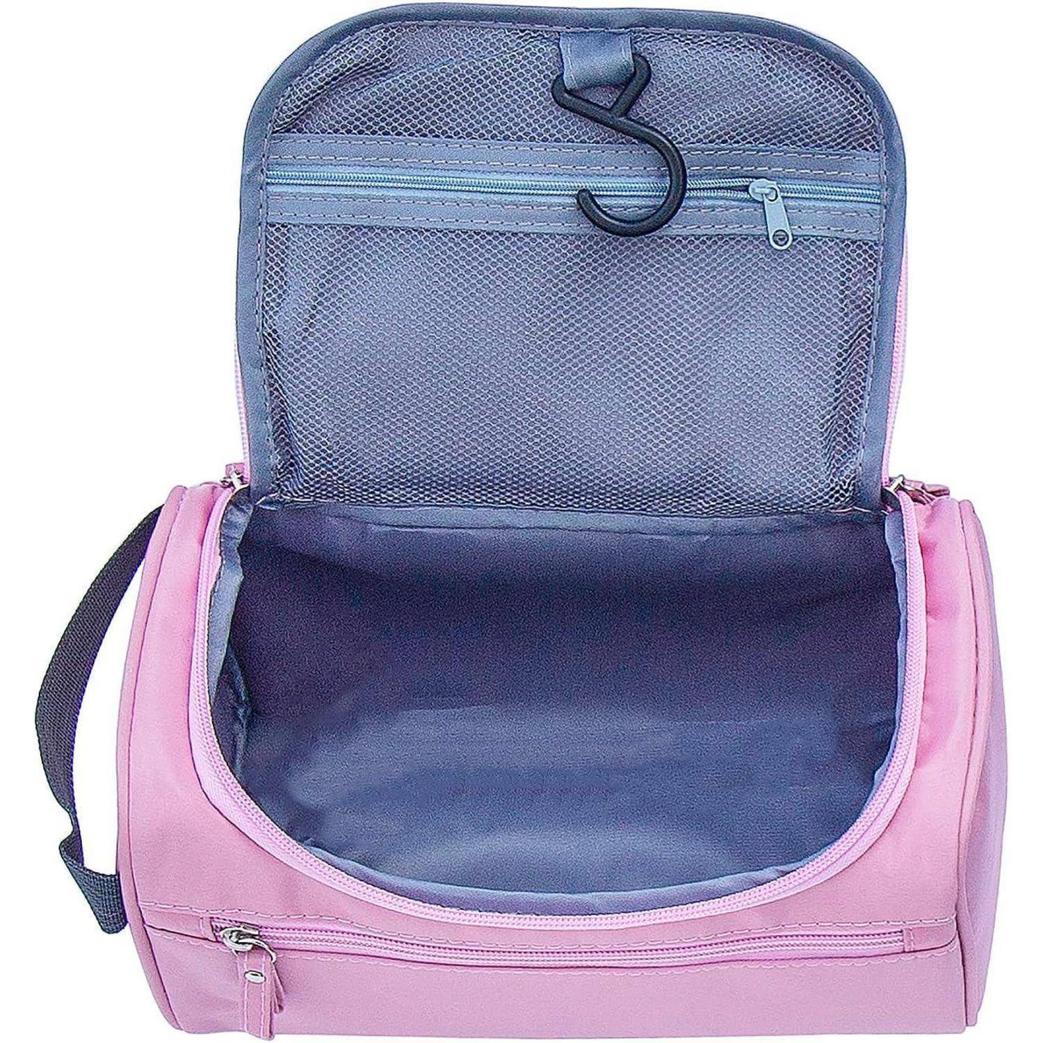 Kulturbeutel Reise Kosmetiktasche Herren Damen Aufhänger Pink