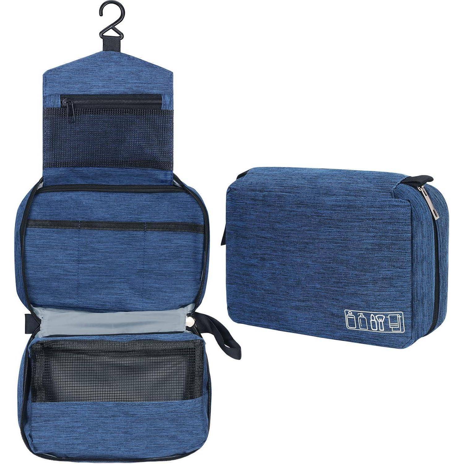 Kulturbeutel Hängend Damen Herren Reise Marineblau S-24,3x7,6x13cm
