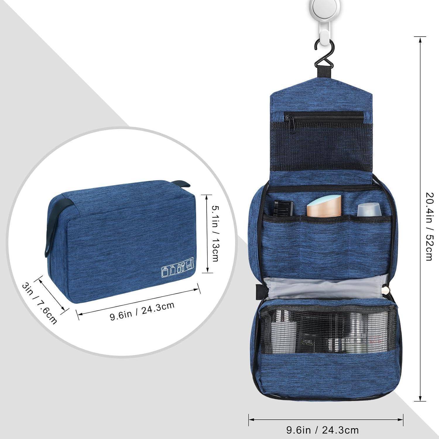 Kulturbeutel Hängend Damen Herren Reise Marineblau S-24,3x7,6x13cm