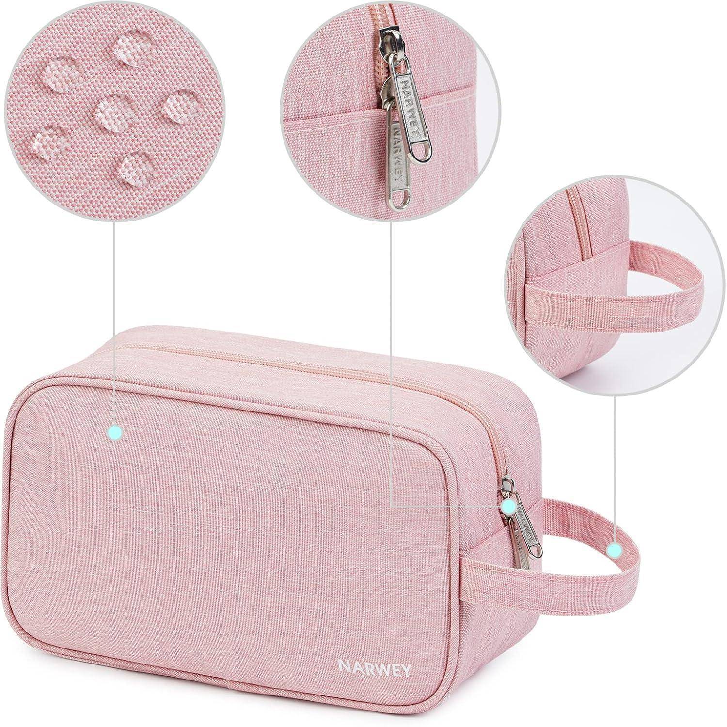 Kosmetiktasche Damen wasserdicht Kulturbeutel Organizer rosa B-rosa