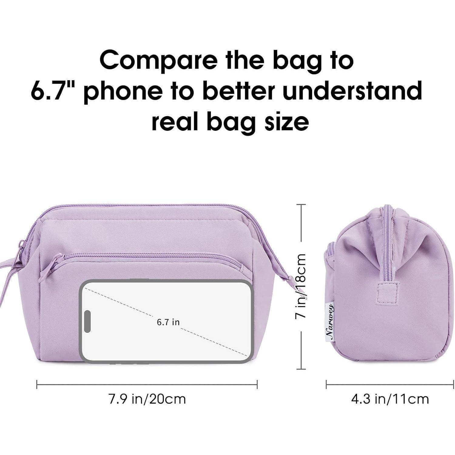 Kulturtasche Damen Kosmetiktasche Schminktasche Reise A-lila