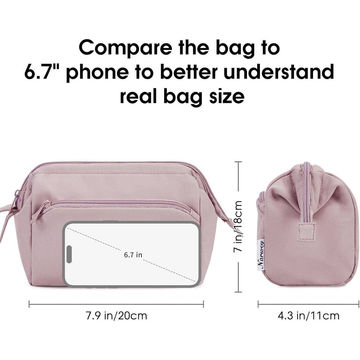 Kulturtasche Kulturbeutel Kosmetiktasche Makeuptasche Damen A-rosa