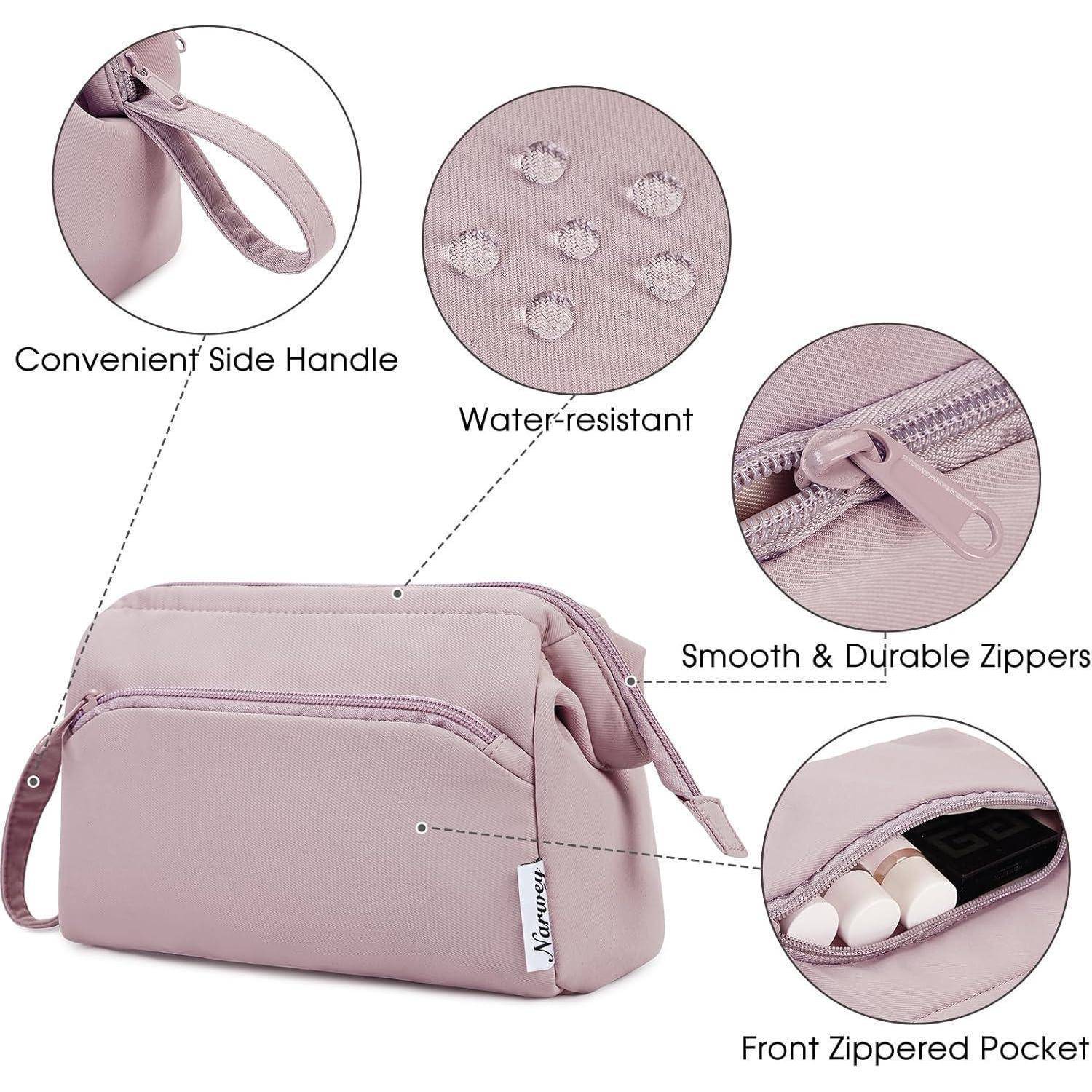 Kulturtasche Kulturbeutel Kosmetiktasche Makeuptasche Damen A-rosa