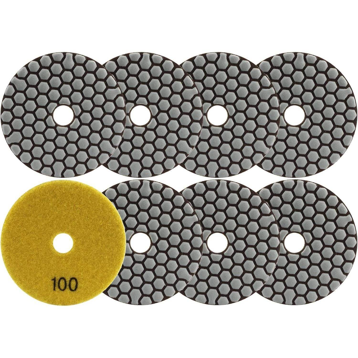 Polierscheiben Diamant Trocken 100mm Körnung 100 Granit #100