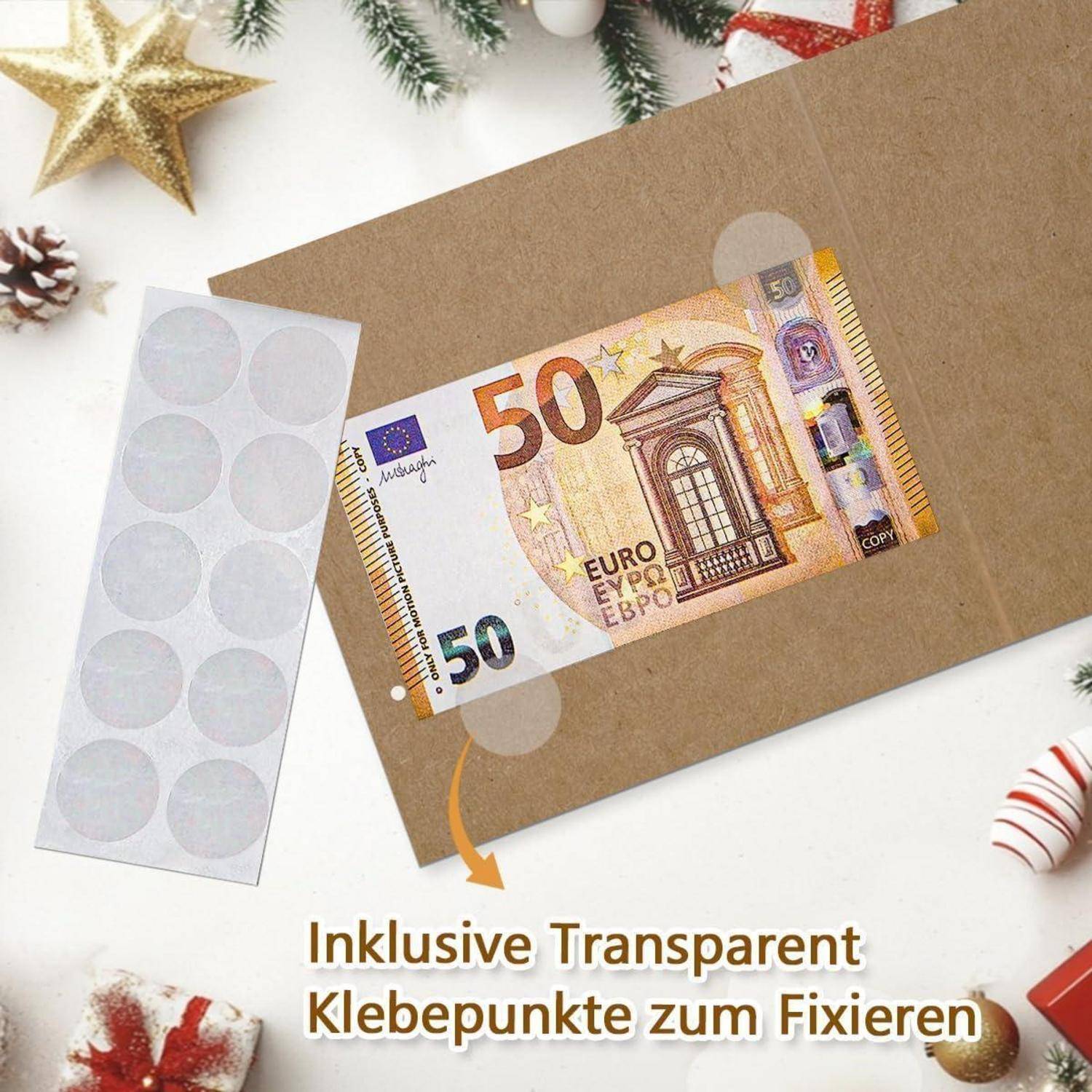 Geldgeschenk Verpackung Umschläge Gutschein Frauen Männer Weihnachten