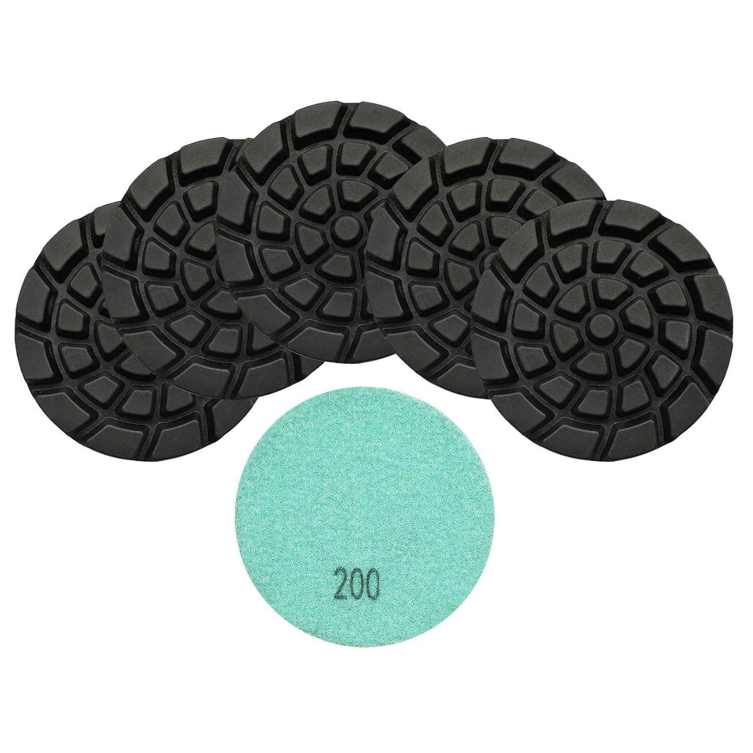 Polierpads Diamant Beton 6x4Zoll Körnung 200 Harzbindung Grit #200