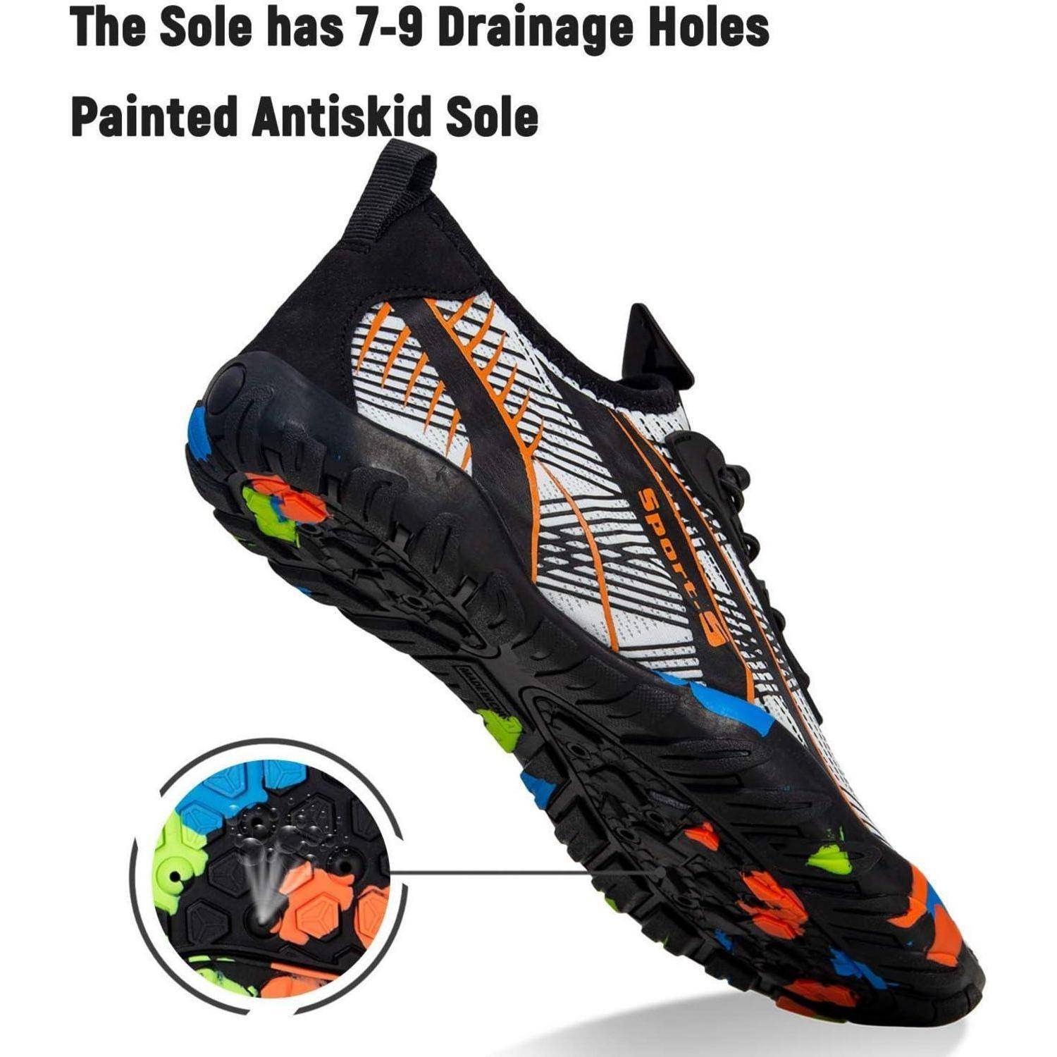 Strandschuhe Badeschuhe Schwimmschuhe Aquaschuhe 38 EU Weiße Orange