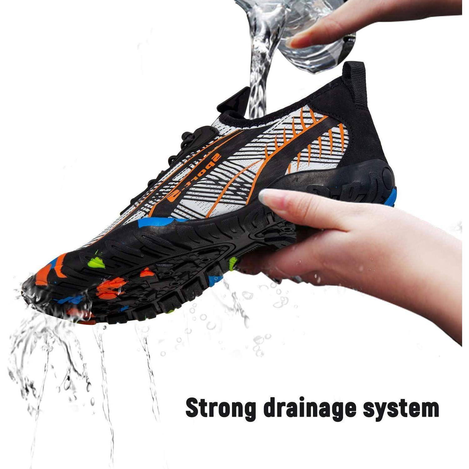 Strandschuhe Badeschuhe Schwimmschuhe Aquaschuhe 38 EU Weiße Orange