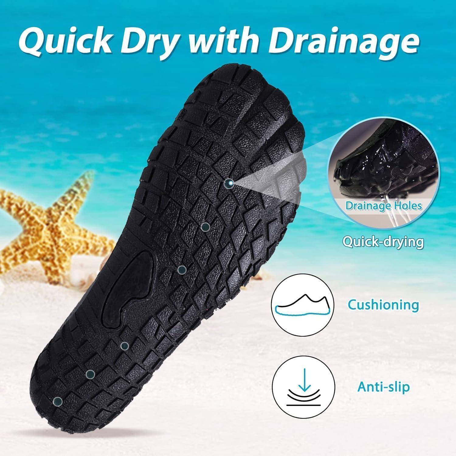 Wasserschuhe Badeschuhe Strandschuhe Schwimmschuhe 36 EU Schwarz