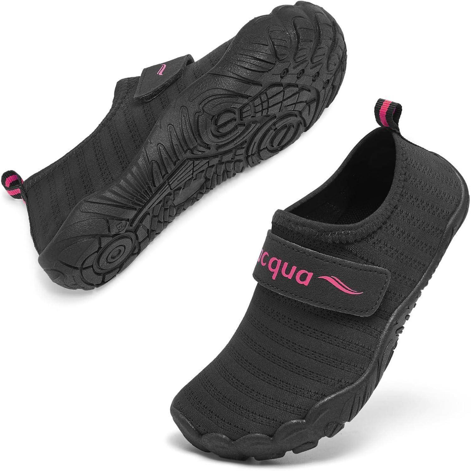 Wasserschuhe Kinder Jungen Mädchen 34 EU Wzk169eu Schwarz Rose