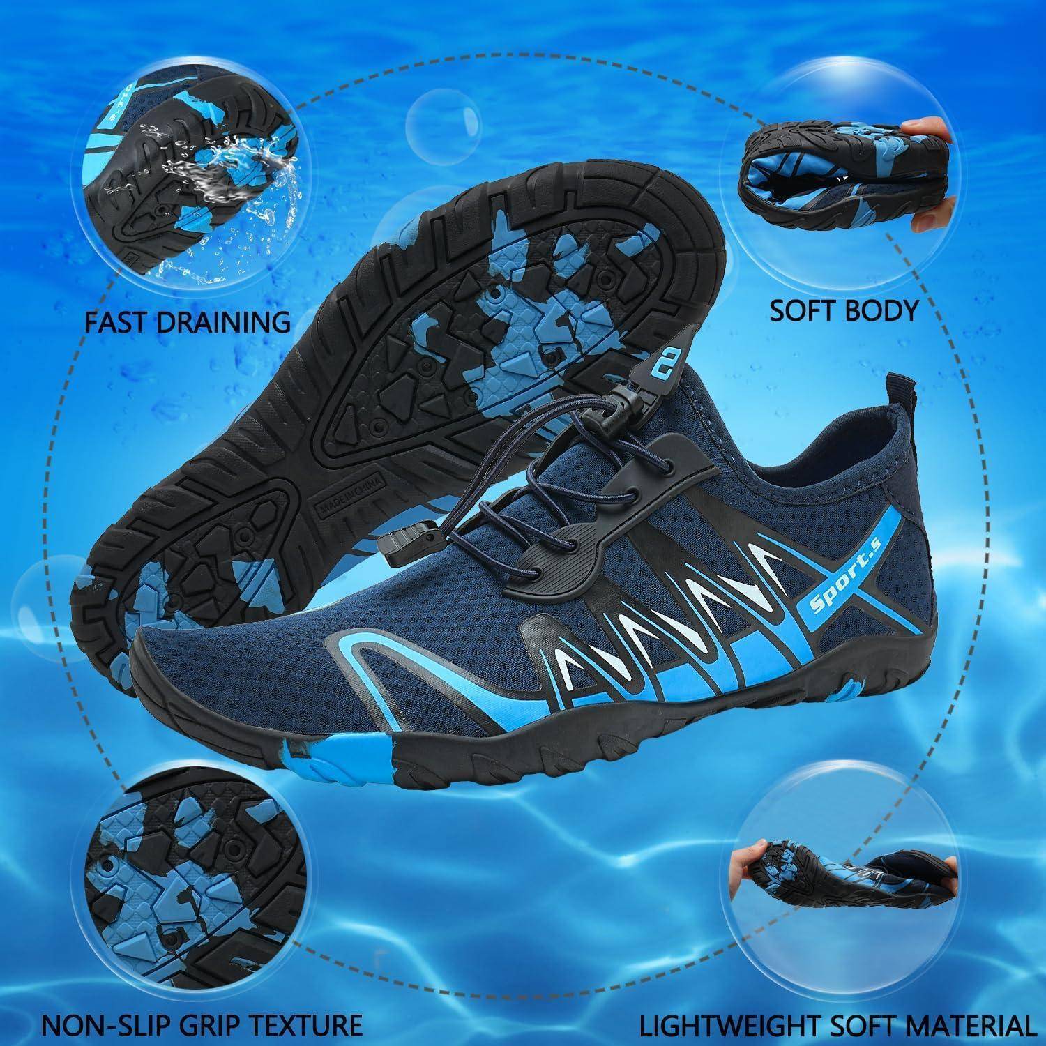 Strandschuhe Unisex Wasserschuhe rutschfest 41 EU S901 Marineblau