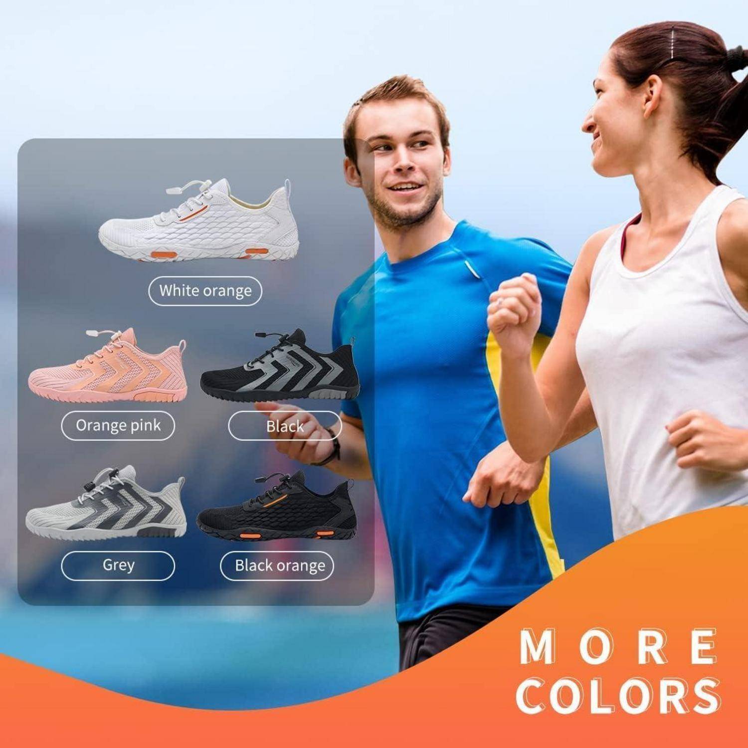 Wasserschuhe Unisex Rutschfest Atmungsaktiv 45 EU Fischschuppe Weiß