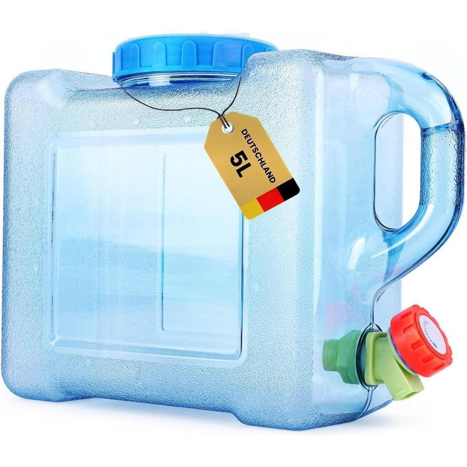 Wasserkanister 22L Trinkwasserkanister Hahn 5 l (normale Version)
