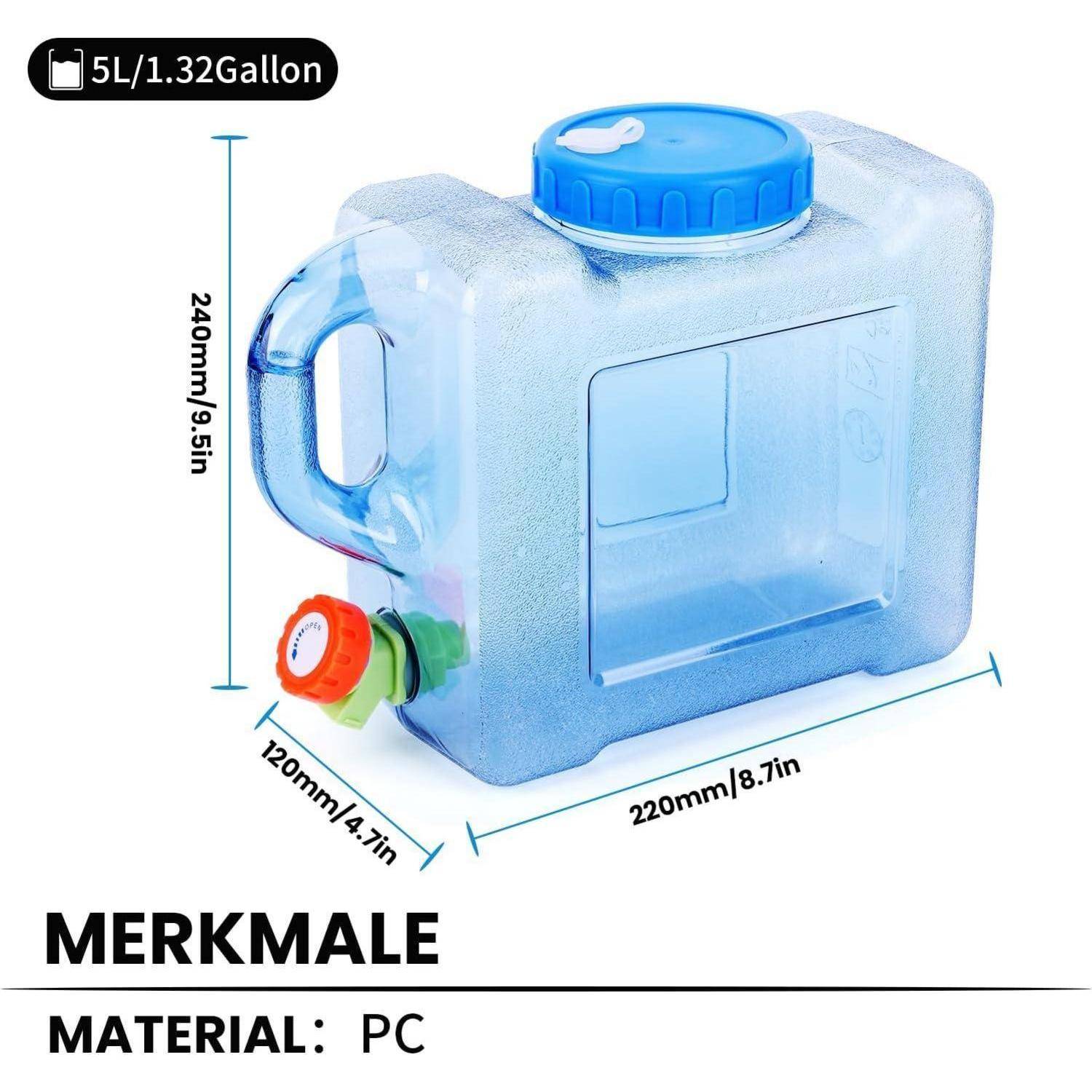 Wasserkanister 22L Trinkwasserkanister Hahn 5 l (normale Version)