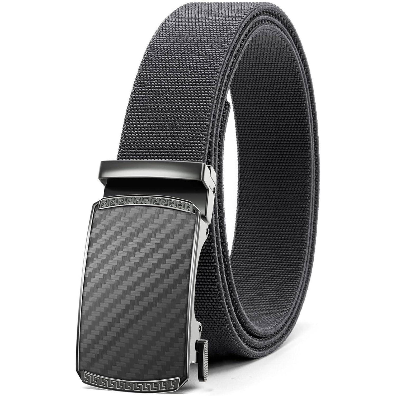 Gürtel Herren Kohlenstoff Grau Taille 90-105cm Gesamtlänge 125cm