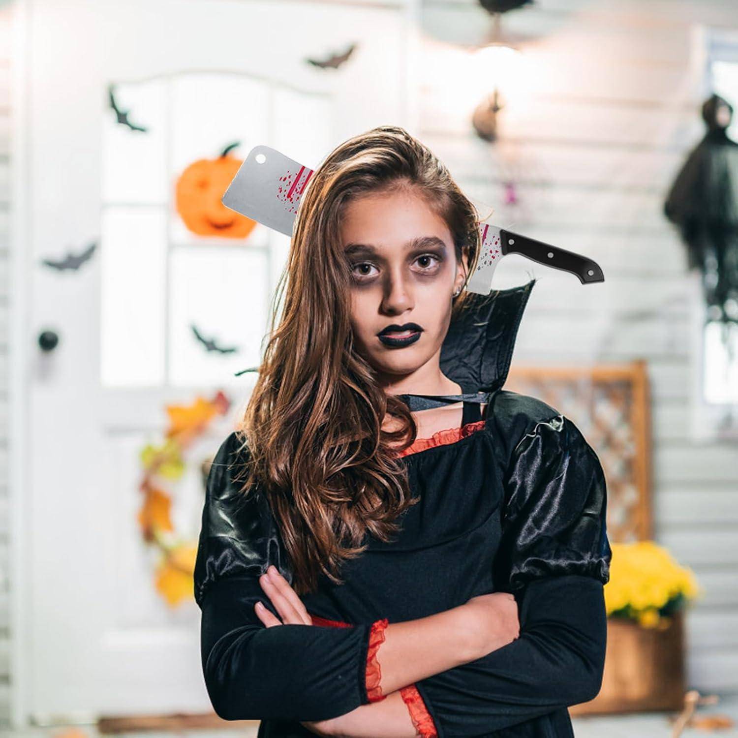 Haarreif Messer Kopf Halloween Haarschmuck Haarreif mit Hackbeil