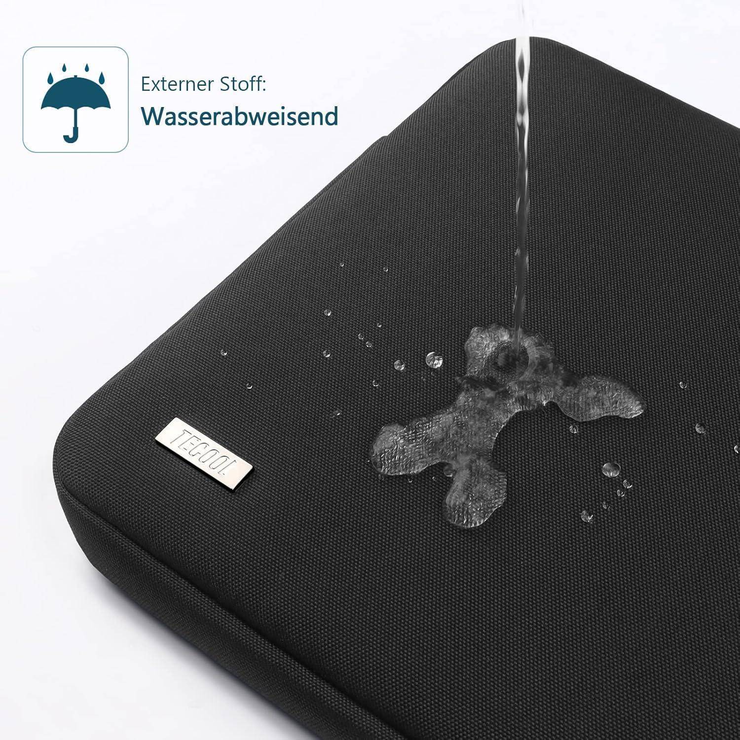 Laptoptasche Spritzwasserfest Stoßfest Schutztasche 15,6 Zoll Schwarz