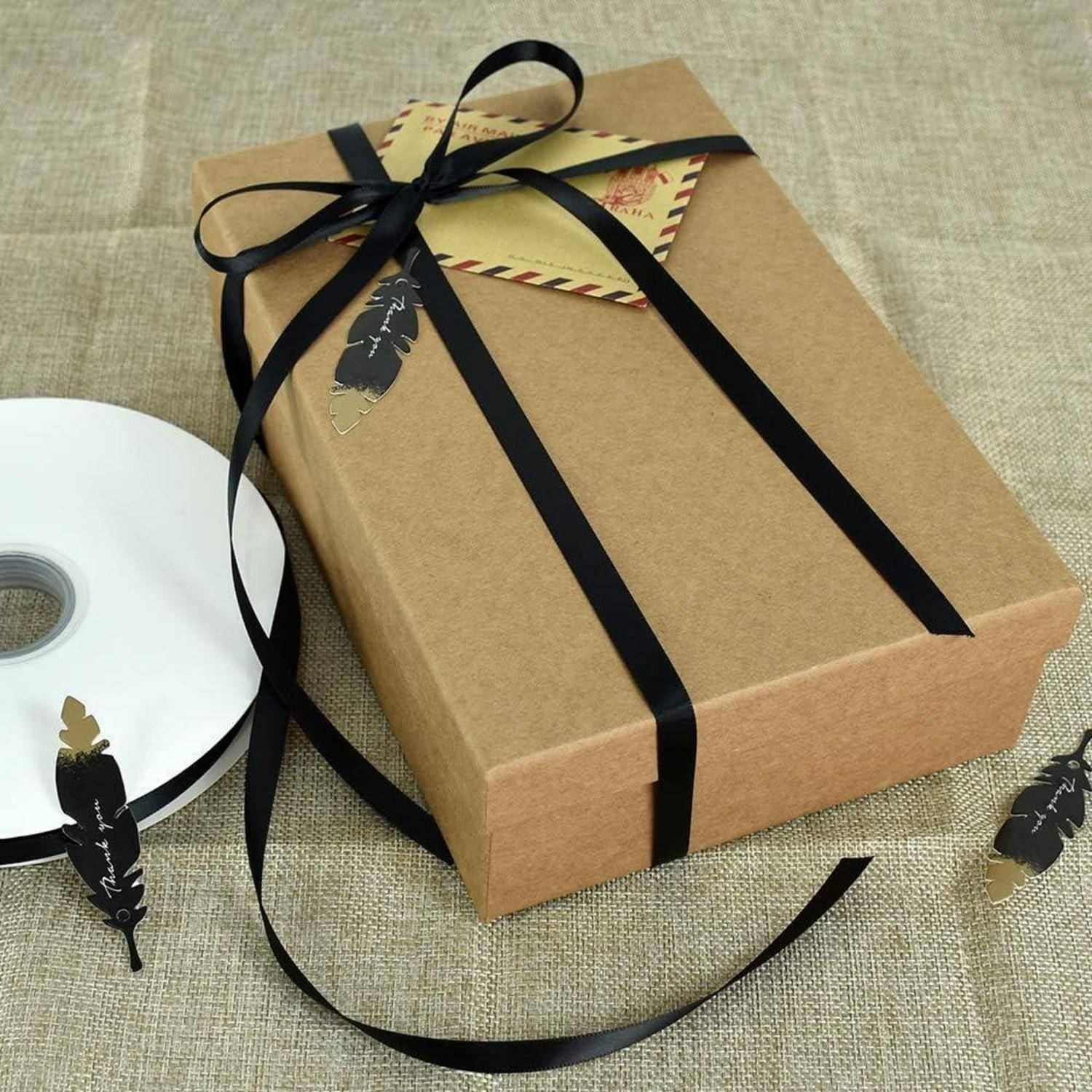 Satinband schwarz 10mm 91m Geschenkband 3/8 in x 100 yds Black