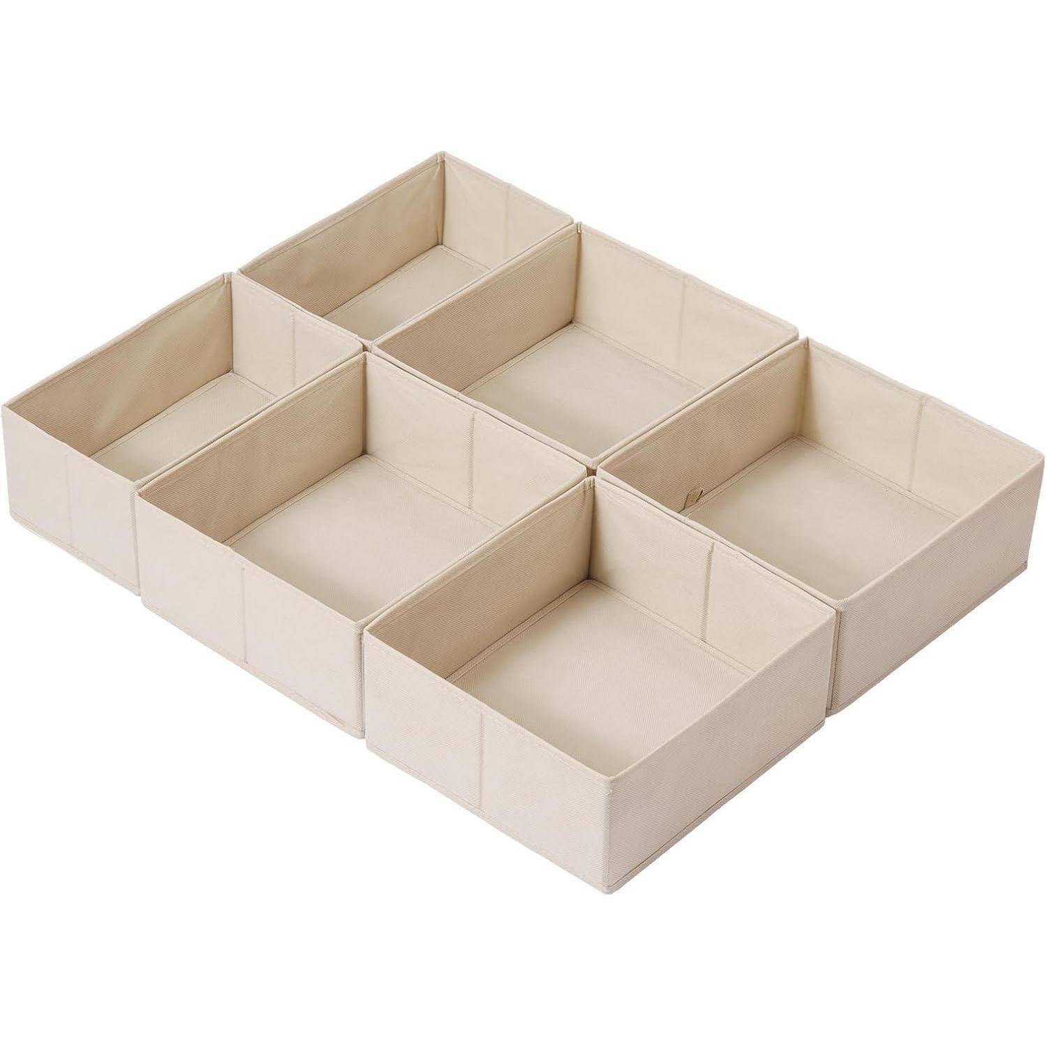 Schubladen Organizer 6er Set Beige für Pax Schrank 75x58