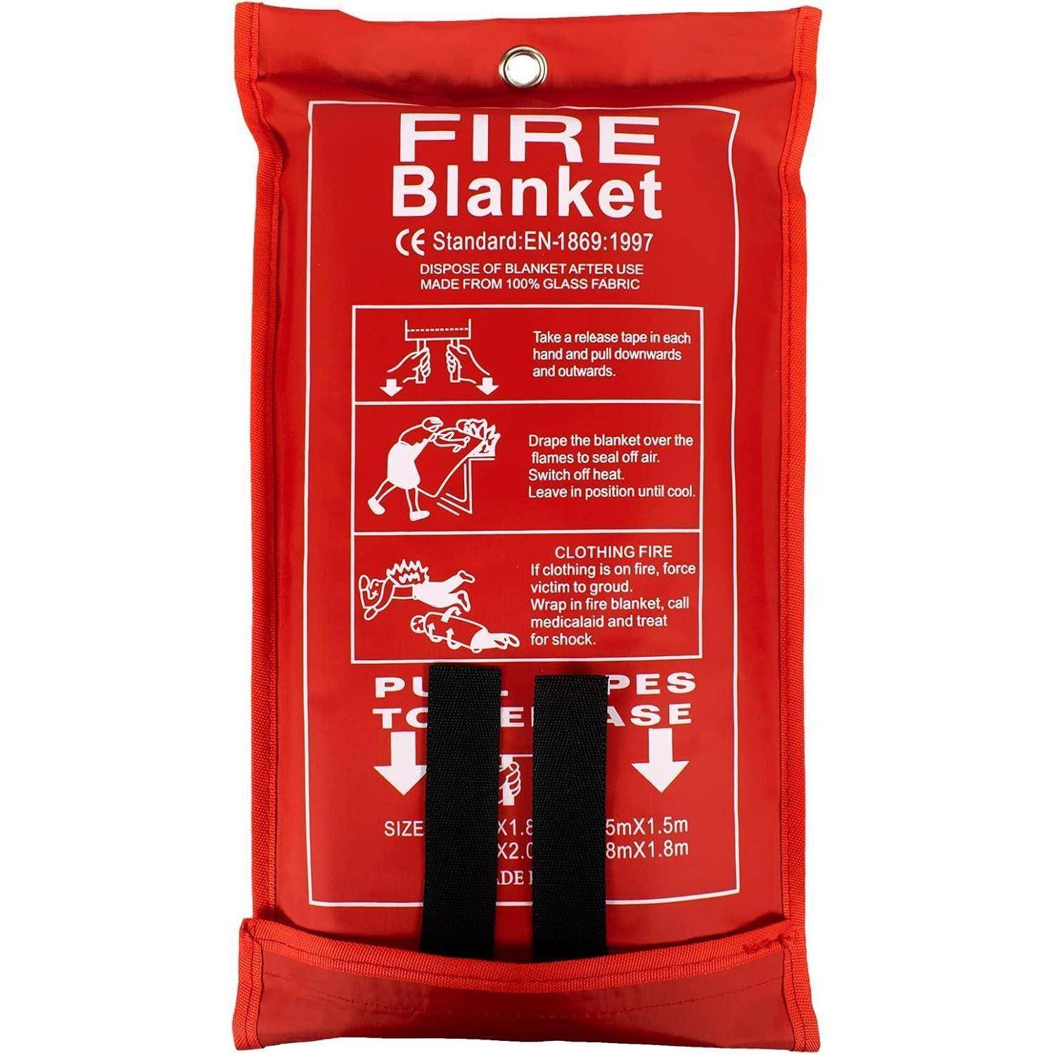 Feuerschutzdecke Notfall Küche Camping Grill 120x180cm
