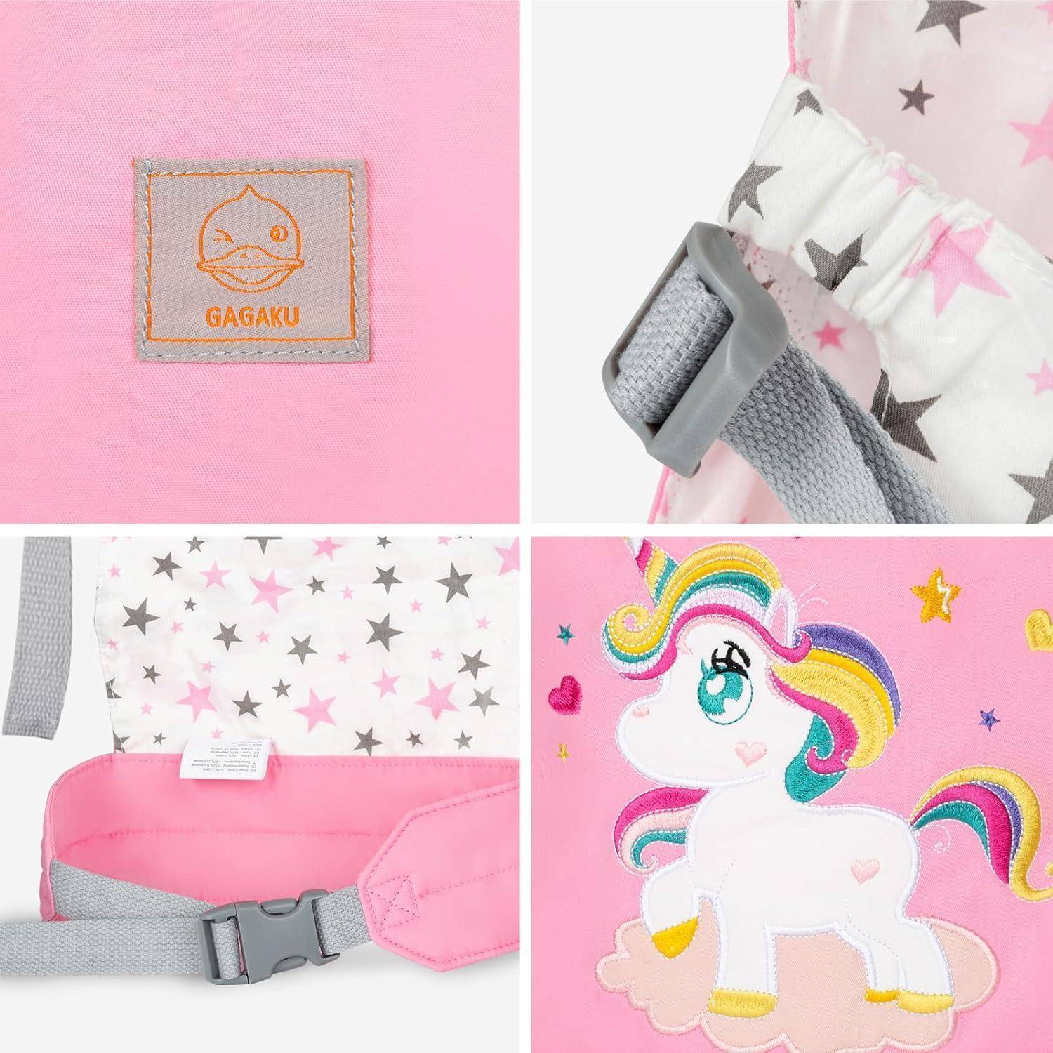 Puppentrage Babytrage Bauchtrage Puppen Spielzeug Bestickt Rosa