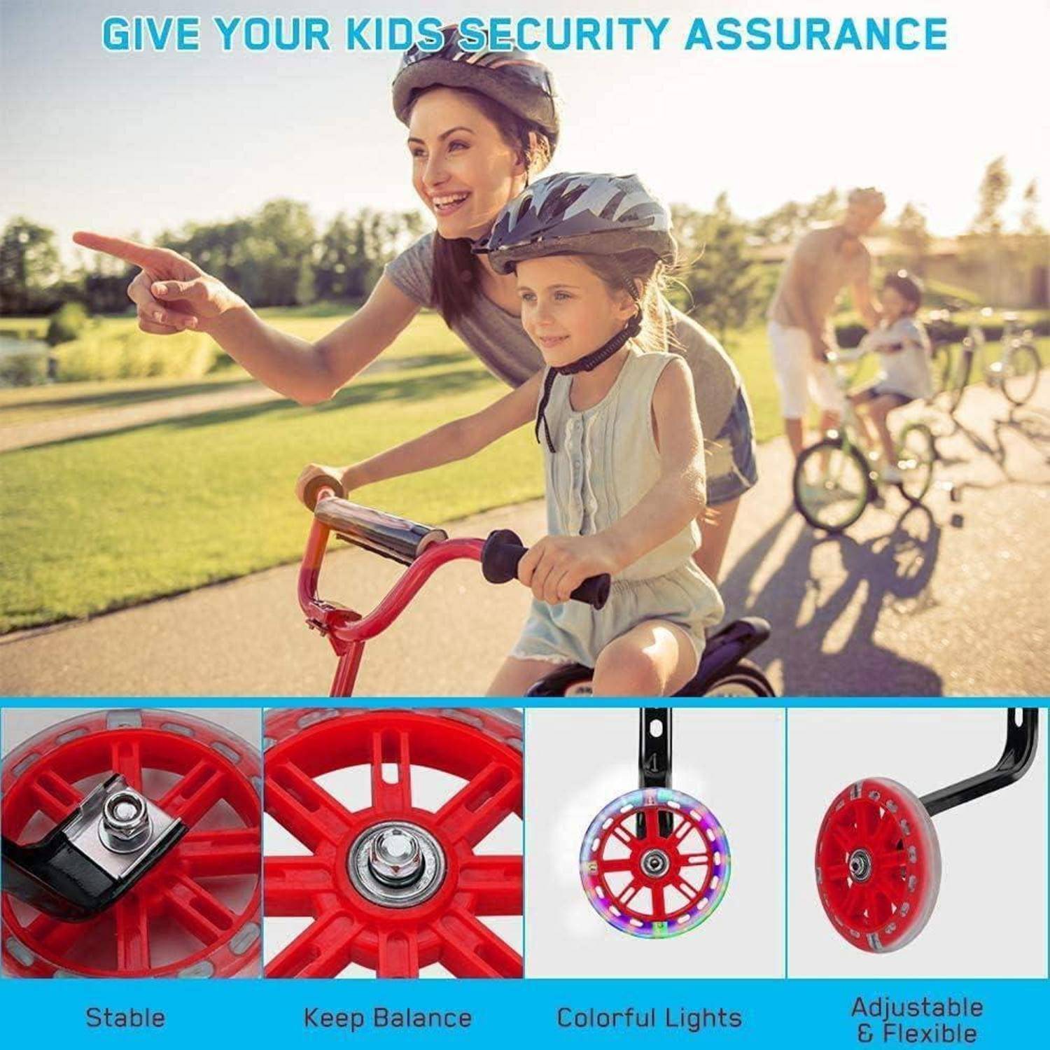 Stützräder Kinderfahrrad Erwachsene Universal Rot-1