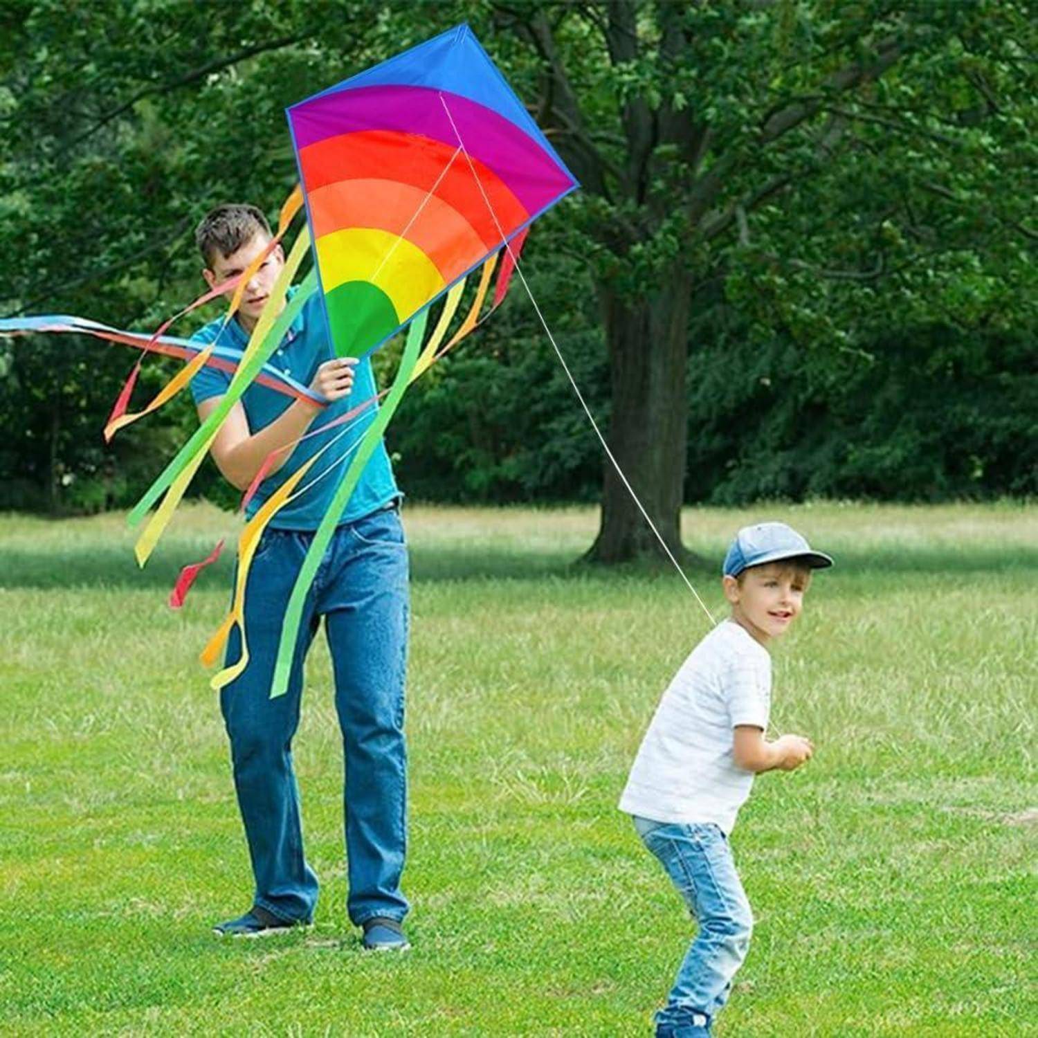 Drachen Kinder Strand Anfänger Leine Spielzeug Delta +Diamond