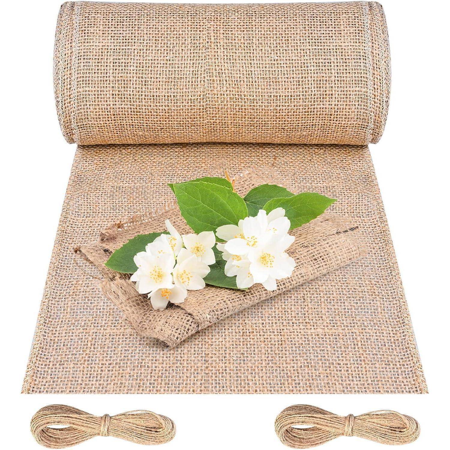 Tischläufer Jute 20cm 10m Juteband Juteschnur Hochzeit 20 x 1000 cm