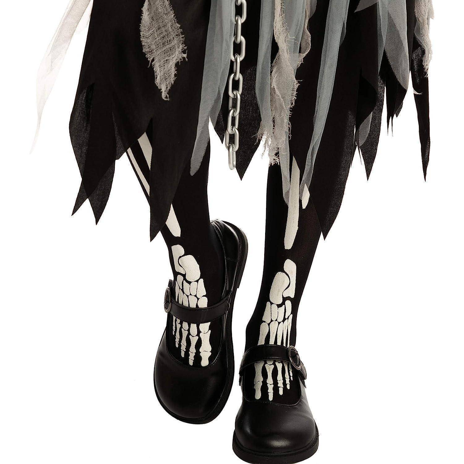 Kostüm Sensenmann Kinder Mädchen Halloween Cosplay Small (5 - 7 Jahre)